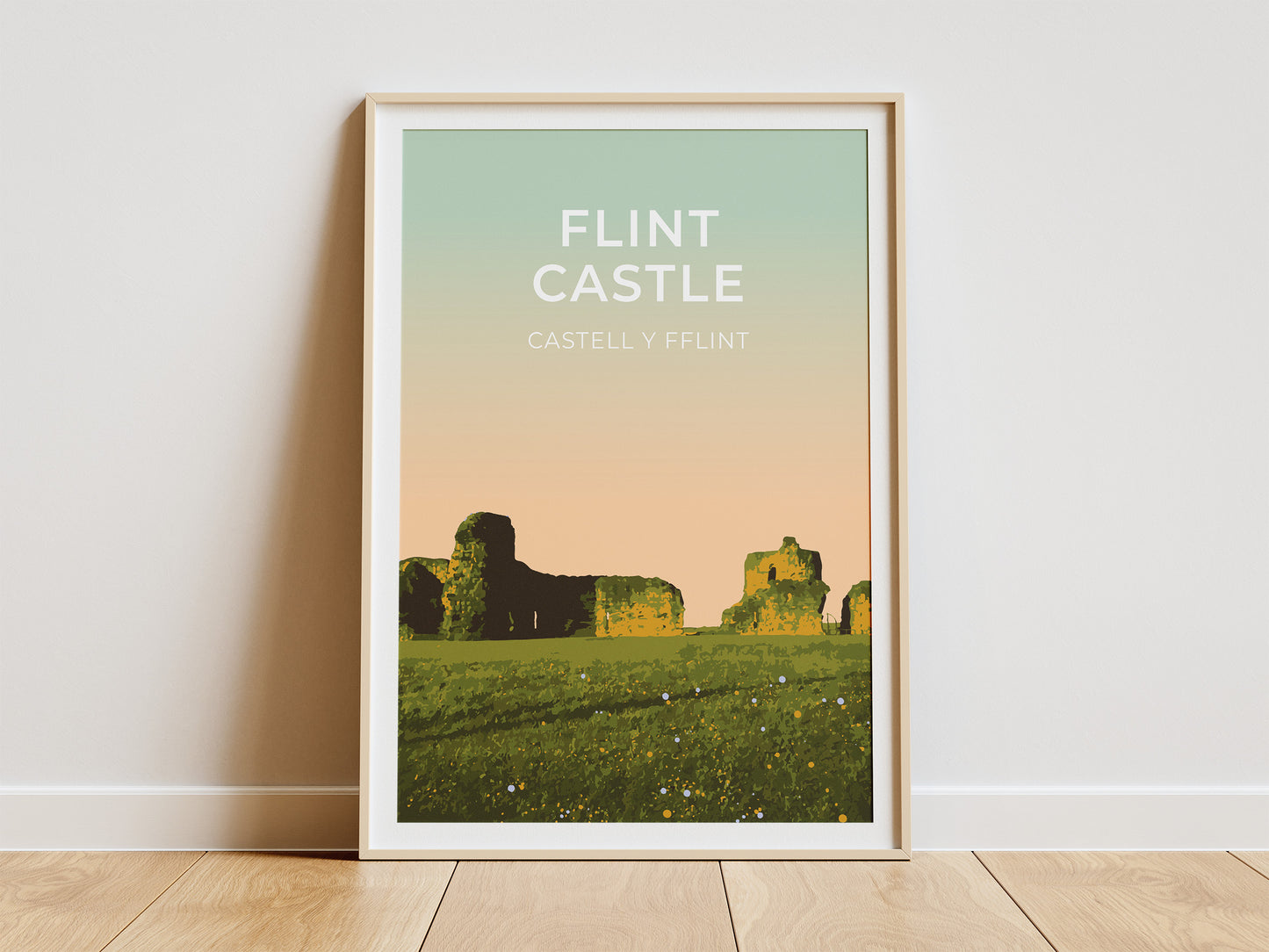 Flint Castle (Castell y Fflint) art print