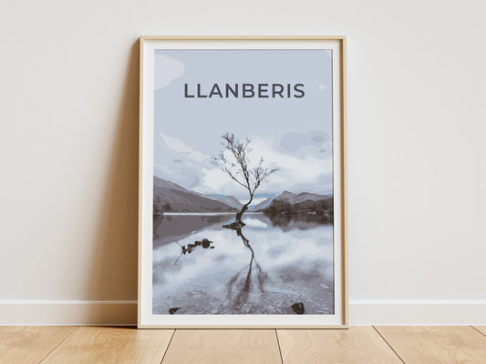 Llanberis Lonely Tree art print