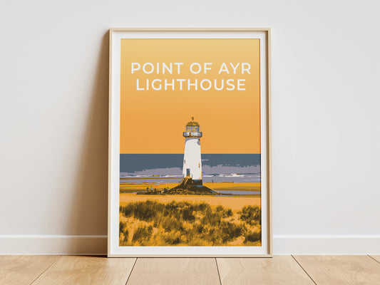 Point of Ayr Lighthouse art print