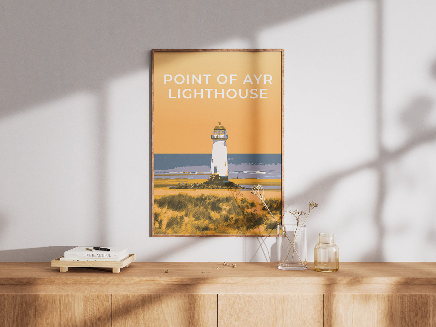 Point of Ayr Lighthouse art print