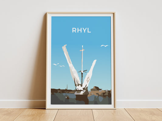 Rhyl Dragon's Bridge (Pont y Ddraig) art print