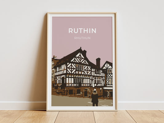 Ruthin (Rhuthun) art print