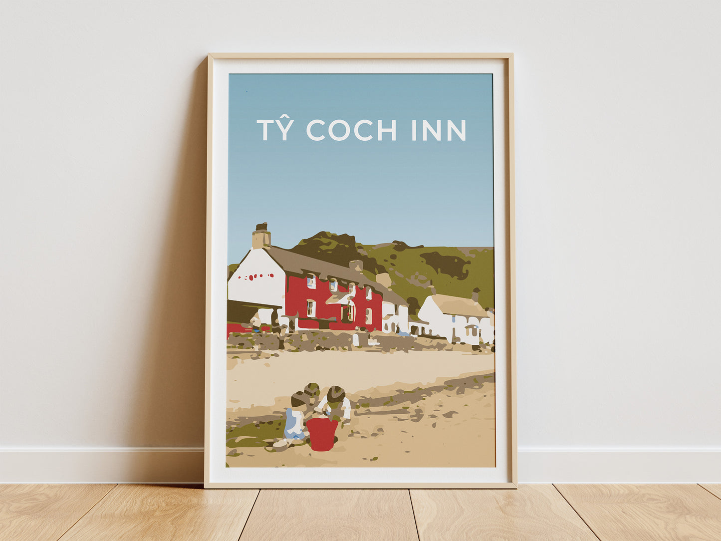 Ty Coch Inn, Porthdinllaen art print
