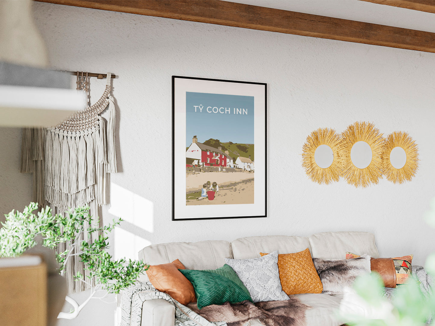 Ty Coch Inn, Porthdinllaen art print